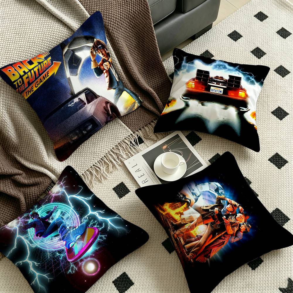 Home Textiles Classic Fashion - ปลอกหมอนลายคลิปหนังคลาสสิก Back To The Future ปลอกหมอนอนิเมะ