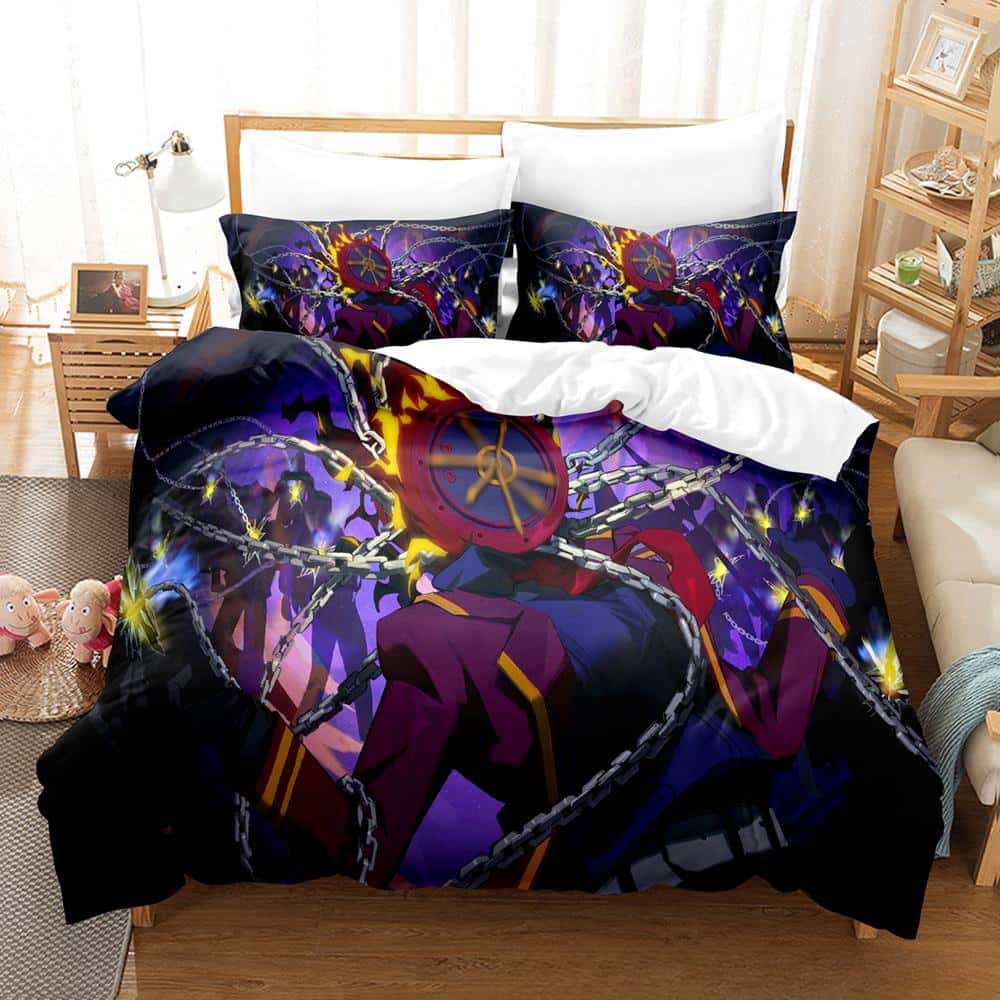 Home Textiles Company - ชุดเครื่องนอนลายการ์ตูนอนิเมะ 3D พิมพ์ลายเกม Limbus Company ชุดสามชิ้นสำหรับผู้ใหญ่และเด็ก