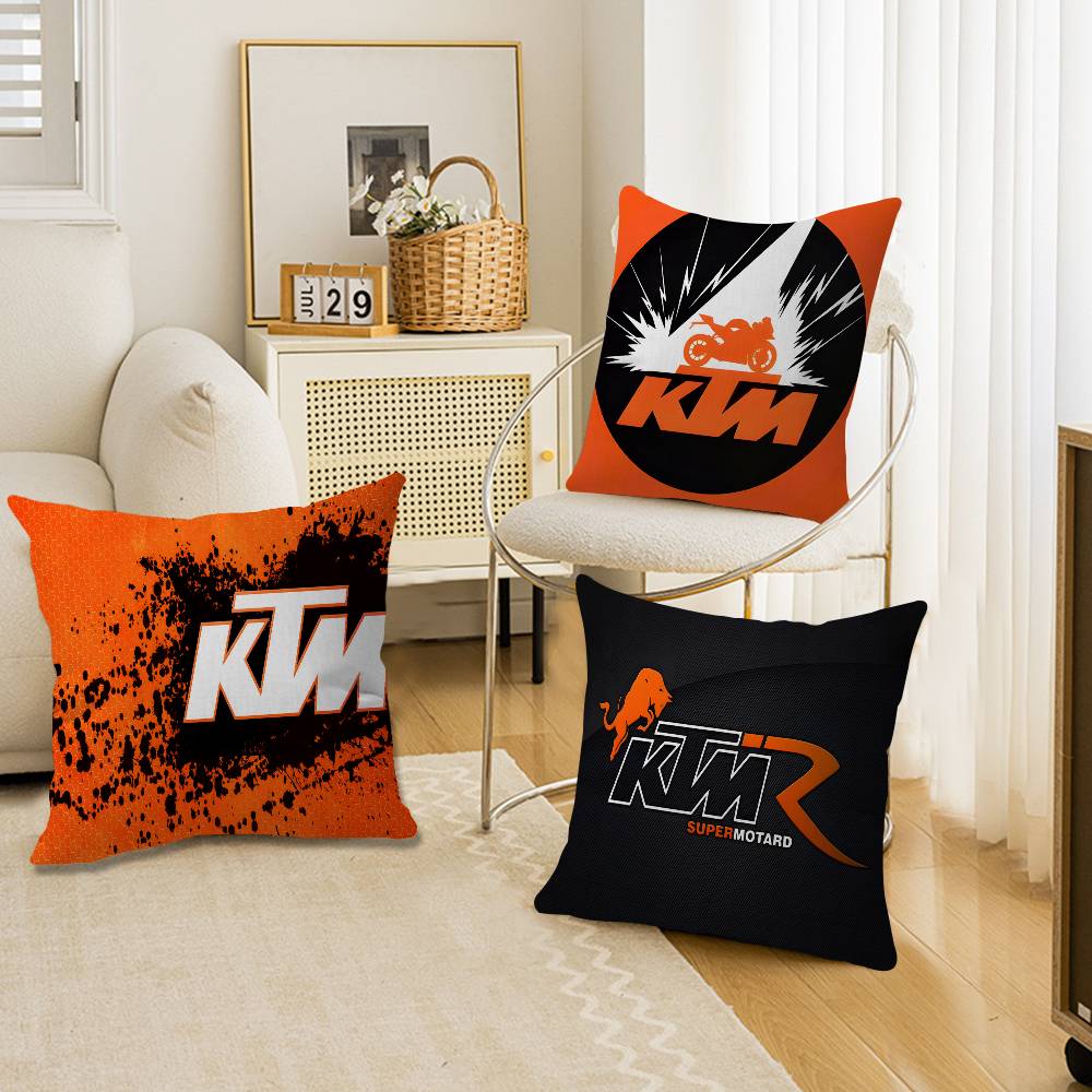 Home Textiles Classic Fashion - โลโก้รถมอเตอร์ไซค์คลาสสิก K-Ktm ปลอกหมอนอนิเมะ ปลอกหมอนโซฟา ปลอกหมอนหัวเตียง ปลอกหมอนอิง