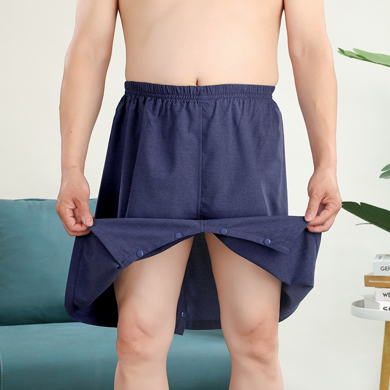 Home Textiles Towel - กางเกงซาวน่าชายแบบเปิดเป้า สำหรับแช่เท้า นวด ดูแลสุขภาพ ผลิตจากผ้าฝ้าย ใช้ในบ้าน