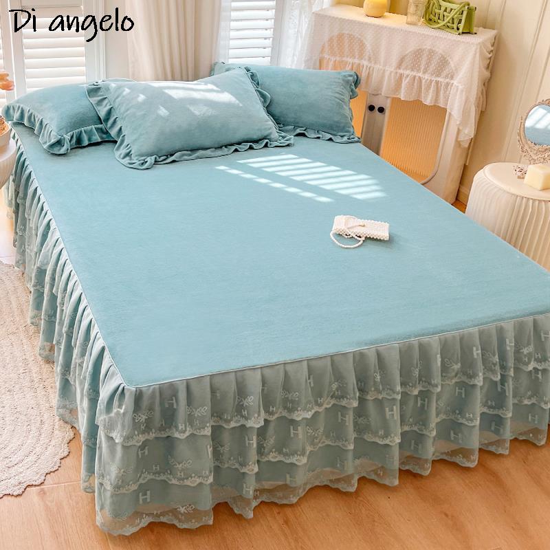 ผ้าคลุมเตียงคริสตัลเวลเวทสไตล์ - Home Textiles Classic Fashion บทวิจารณ์และราคา