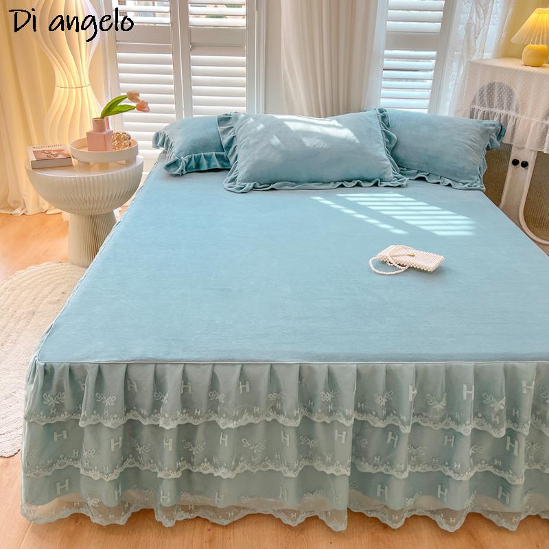 ผ้าคลุมเตียงคริสตัลเวลเวทสไตล์ - Home Textiles Classic Fashion บทวิจารณ์และราคา