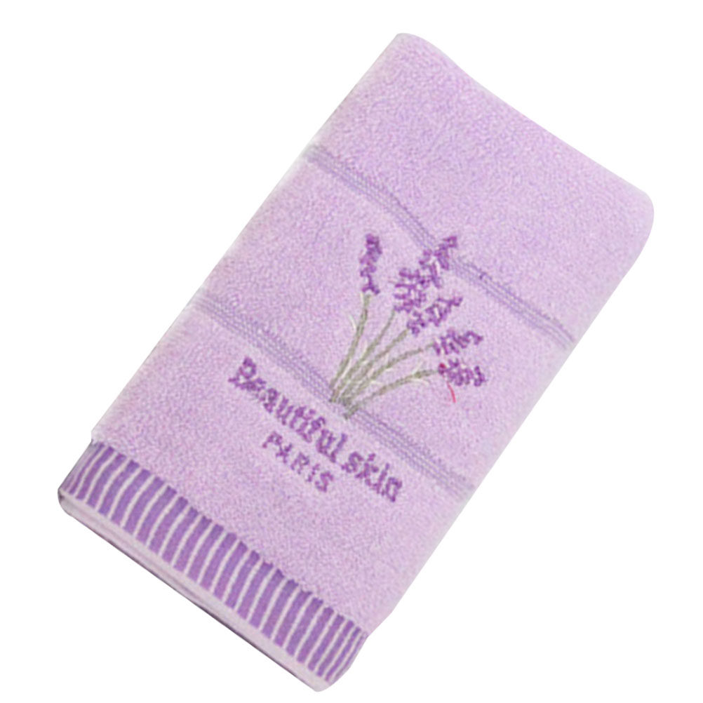 ผ้าขนหนูผ้าฝ้ายสีม่วงลาเวนเดอร - Home Textiles Towel Set บทวิจารณ์และราคา