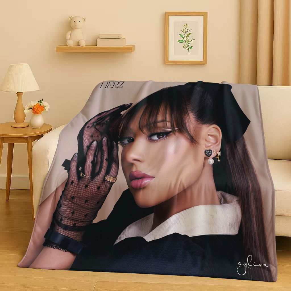 ผ้าห่มแฟลนเนลลายนักร้องป๊อปแฟช - Home Textiles Classic Fashion บทวิจารณ์และราคา