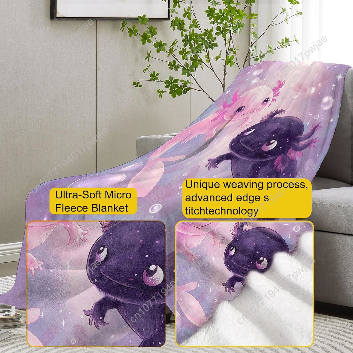ผ้าห่มอ็อกโซโลตล์ น่ารัก ผ้าห่ - Home Textiles Towel บทวิจารณ์และราคา