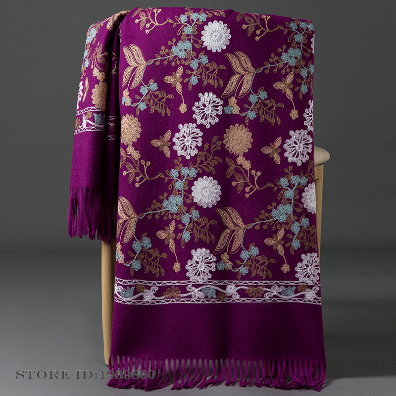 ผ้าพันคอแคชเมียร์พัชมีนาสำหรับ - Home Textiles Blanket บทวิจารณ์และราคา