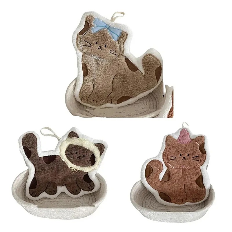 ผ้าเช็ดมือรูปแมวน่ารักสร้างสรร - Home Textiles Towel บทวิจารณ์และราคา