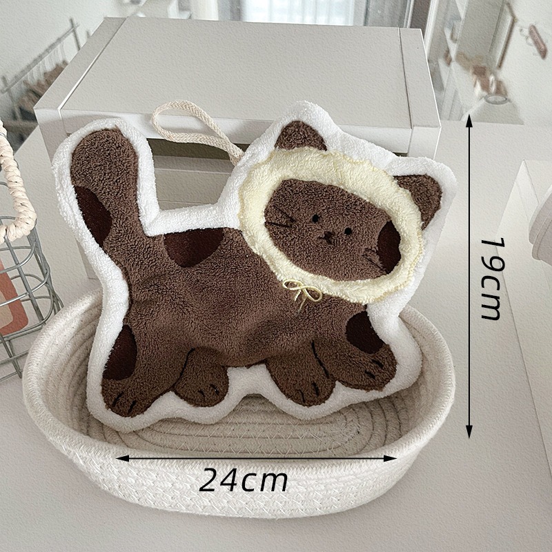 ผ้าเช็ดมือรูปแมวน่ารักสร้างสรร - Home Textiles Towel บทวิจารณ์และราคา
