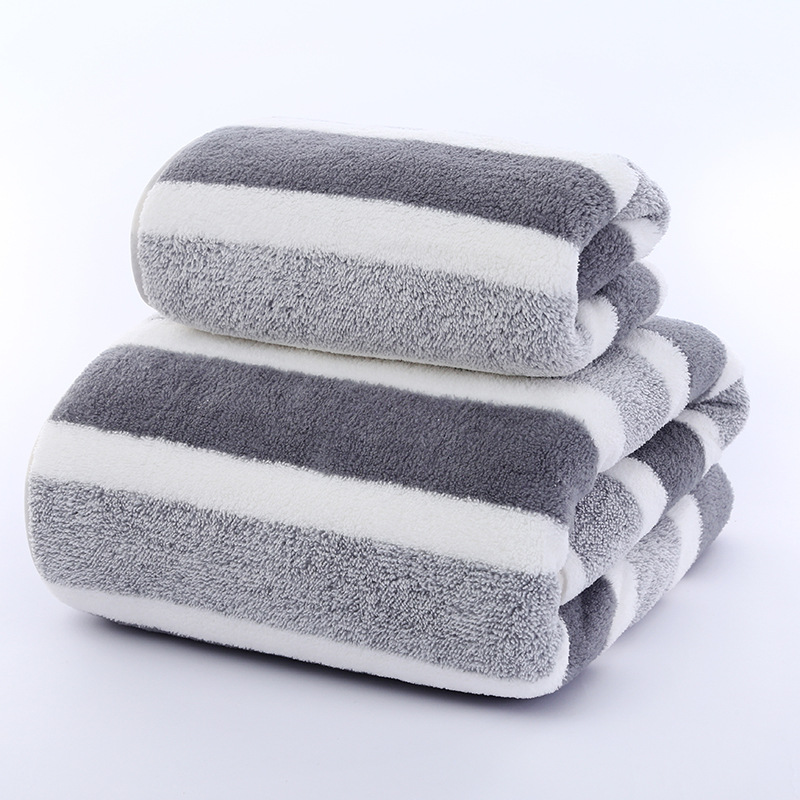 ผ้าขนหนู 2 ผืน ดูดซับน้ำได้ดี  - Home Textiles Towel Set บทวิจารณ์และราคา