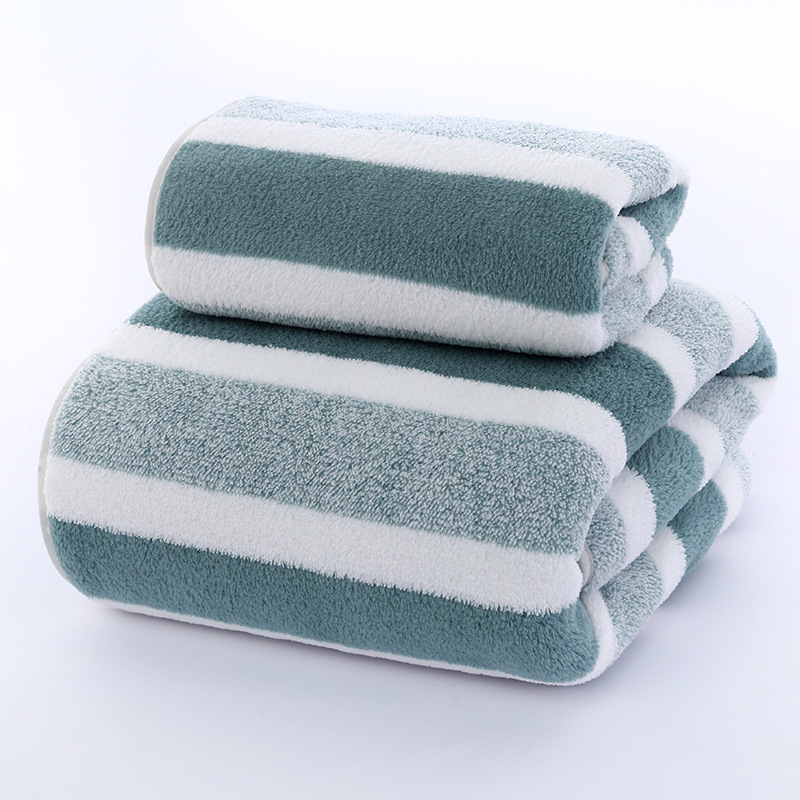 ผ้าขนหนู 2 ผืน ดูดซับน้ำได้ดี  - Home Textiles Towel Set บทวิจารณ์และราคา