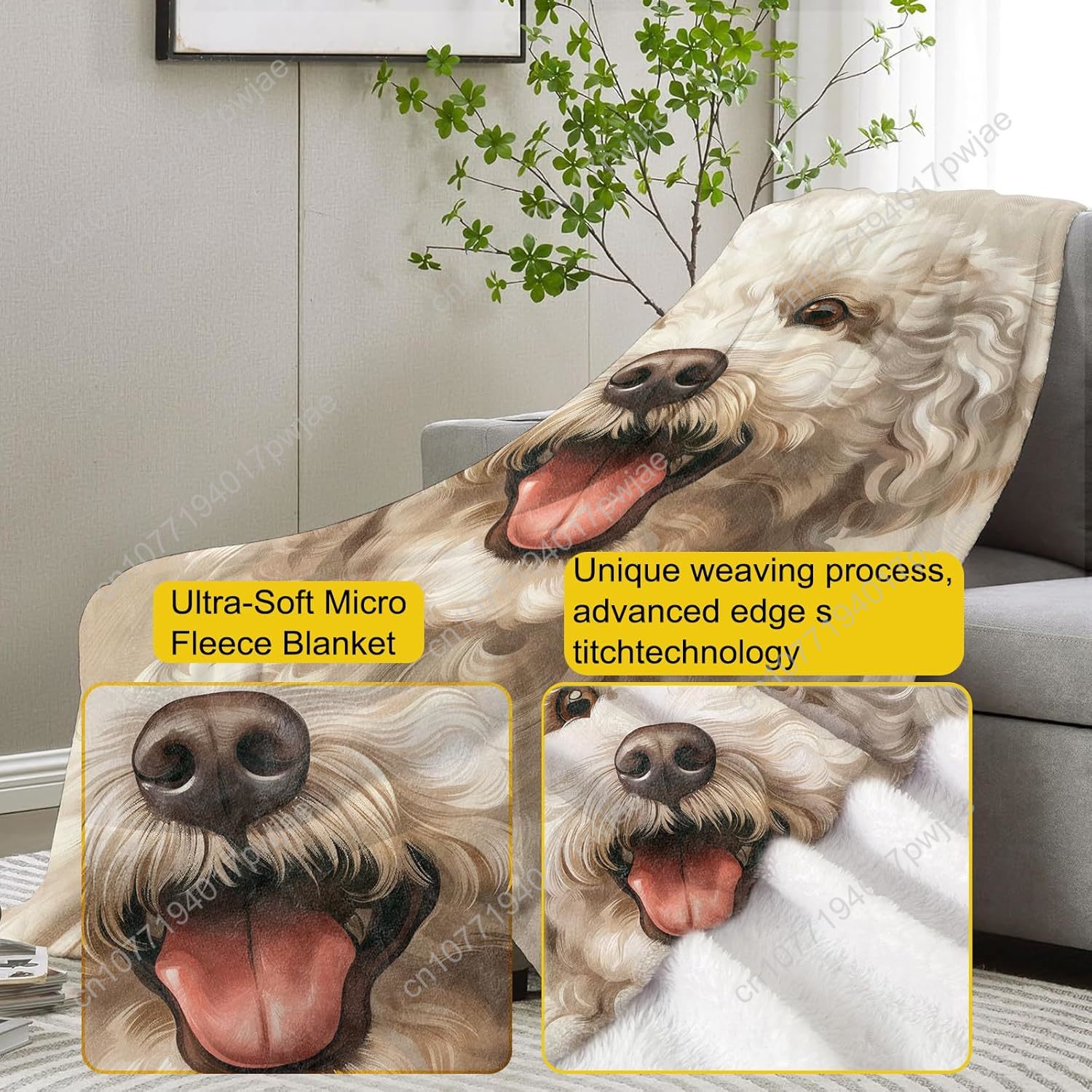 ผ้าห่มลายภาพสุนัขพุดเดิ้ลแสนสุ - Home Textiles Towel บทวิจารณ์และราคา
